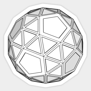 gmtrx lawal snub dodecahedron Sticker